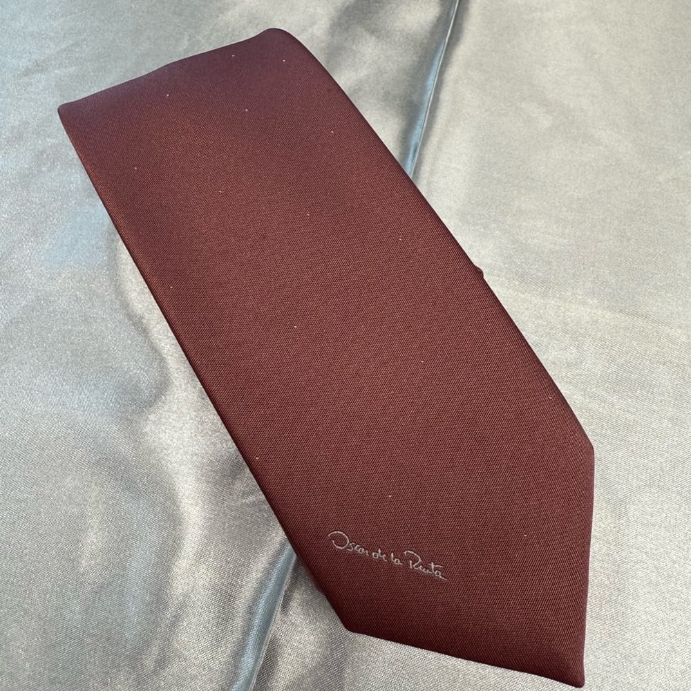Oscar de la Renta Vintage Men’s Dusty Pink Neck Tie